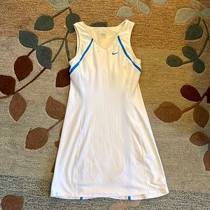 Nike Tennis Dress, S, white, built in bralette